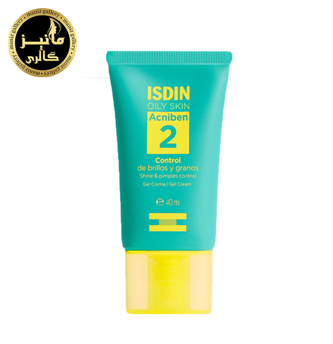 ژل کرم کنترل کننده چربی صورت ایزدین Isdin shine & pimples control
